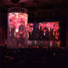 3D Holographic Projection Fabric Hologram Mesh Screen Transparent See Through