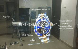170 Degree Self Adhesive Rear Projection Film Holographic Display