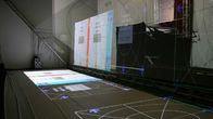Large Size Holographic Reflection Film Virtual Projection for 3D Hologram Projector System