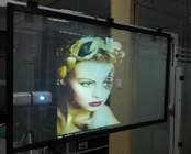 3D Advertising Rear Projection Film Daylight Glass Holographic 100um Transparent
