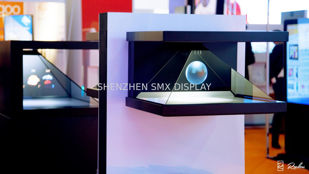3 Sides View 3D Holographic Display Full HD 3D Holographic Showcase For Advertising