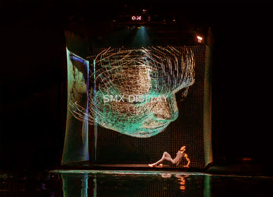 Качество Прозрачный голографический сетчатый проекционный экран для голографического цирка Фабрика