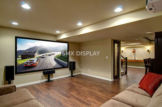 Качество 150-дюймовый бархатный фиксированный кадр 4K акустический проектор для домашнего кинотеатра Фабрика