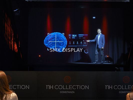 Голографическое шоу Холограм 3Д фольги карандаша для глаз Мусион системы проекции