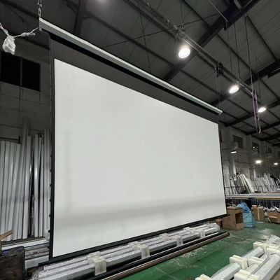 Качество 4x3 m High Quality Large Electric Projection Screen/ Motorized Projector Screen Tubular Motor for Projector Screen Фабрика