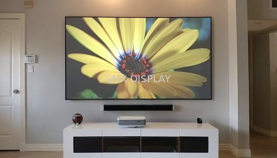 Качество Угол взгляда панели 170° светлого репроектора диаманта экрана фиксированной рамки кино анти- Фабрика