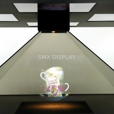 Качество См рекламы 165x165x82 гавани USB дисплея Hologram пирамиды света СИД Фабрика