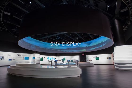 Качество Штейн экрана проекции летного тренажера RoHS 180 градусов Фабрика