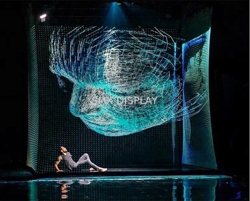 Экран проекции 3D прозрачное Holoflex длины 50m голографический