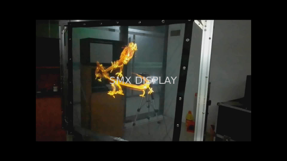 длина репроектора 30m сетки голографического экрана марли 3D Holo прозрачная