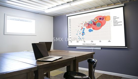 Качество Проекция стеклоткани ручная экранирует потолок стены 178x178cm для конференц-зала Фабрика