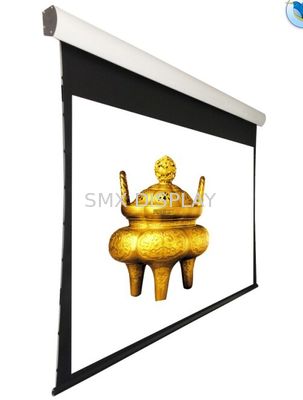 Качество 150" напрягло утопленный потолком моторизованный экран проекции с дистанционным управлением Фабрика