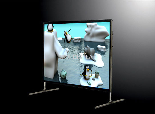 Качество 200" экраны створки портативного передвижного экрана репроектора быстрые с передним белым/серым задним материалом Фабрика