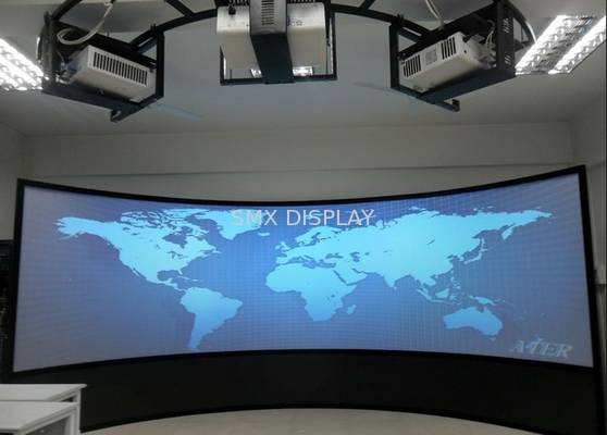 изогнутые 3D экраны проекции для кино, изготовленного на заказ серебряного цилиндрического экрана