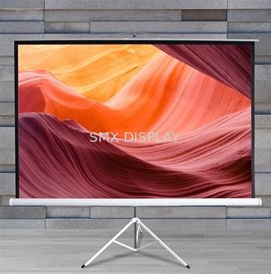 Качество Тяга репроектора стеклоткани вверх по экрану 84" стойка пола Retractable для на открытом воздухе Фабрика