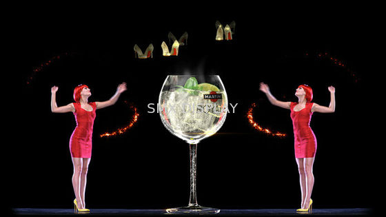 Качество Проекция экрана 3D цифров голографическая голографическая для выставки Hologram 3D Фабрика