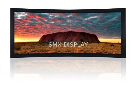 Качество Крытая электрическая изогнутая краска экрана фикчированной рамки, черная рамка 10Cm бархата Фабрика